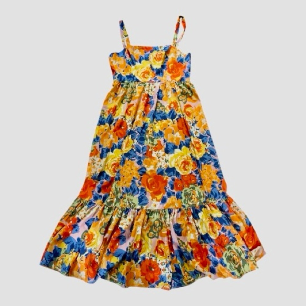 Mika & Gala Floral Elegance Midi Dress Sz 16 - Picture 2 of 8